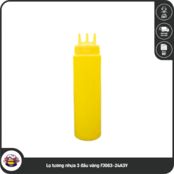 Lọ tương nhựa 3 đầu vàng FJ063-24A3Y