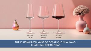 Top Ly uống rượu vang đỏ Ocean cho nhà hàng, khách sạn