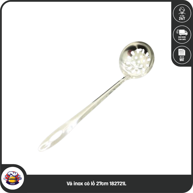 Vá inox có lỗ 27cm 182721L
