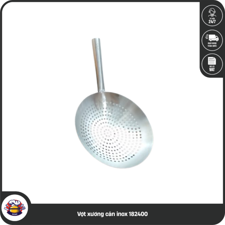 Vợt xương cán inox 182400 OEM | Dụng Cụ Nhà Hàng Mekoong