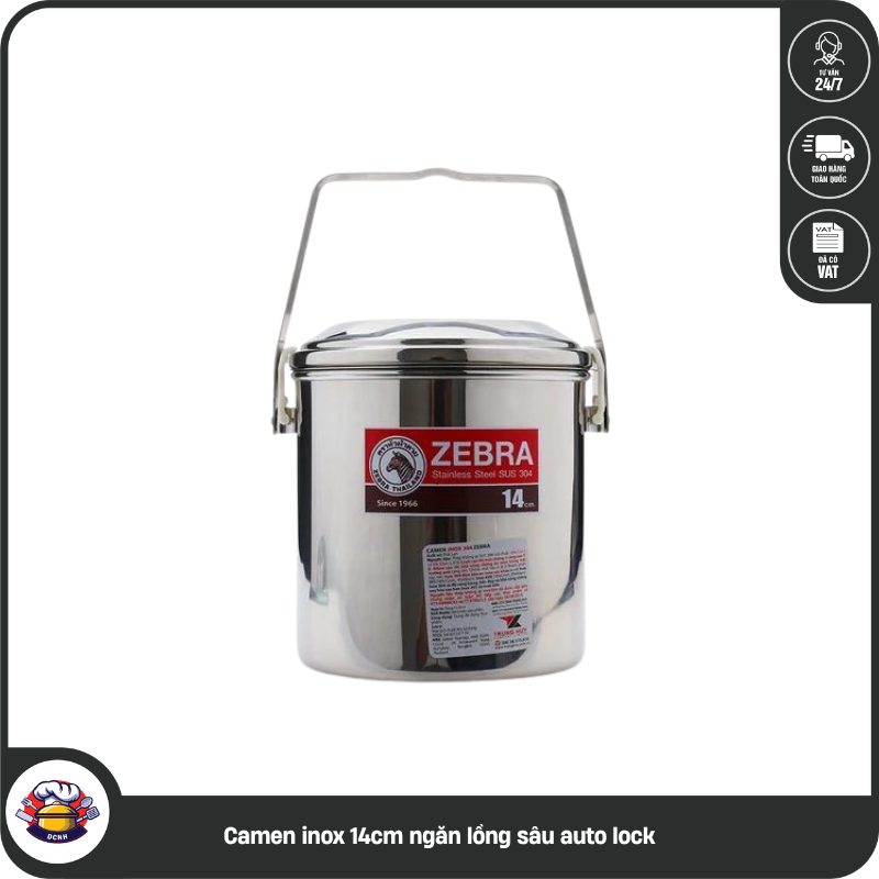 Camen inox 14cm ngăn lồng sâu auto lock