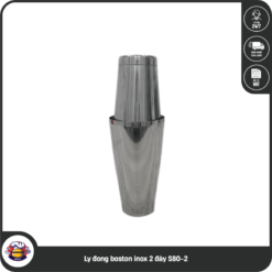 Ly đong boston inox 2 đáy S80-2