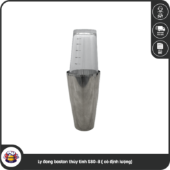 Ly đong boston thủy tinh S80-8 ( có định lượng)