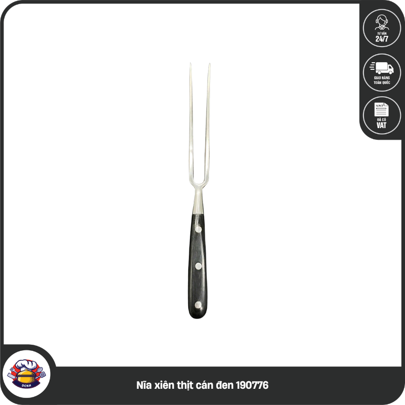 Nĩa xiên thịt cán đen 190776