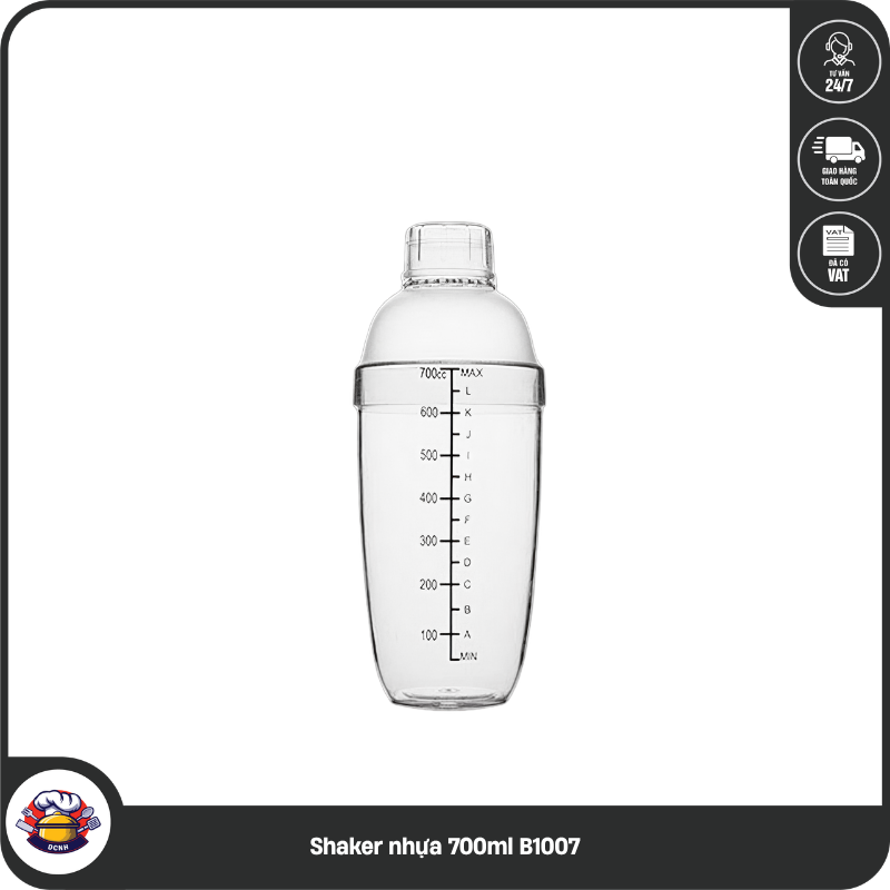Shaker nhựa 700ml B1007