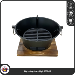 Bếp nướng than đế gỗ 5002-16