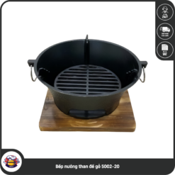 Bếp nướng than đế gỗ 5002-20