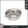 Nồi Inox Nắp lẩu kiếng 1 người