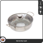 Nồi Inox Nắp lẩu kiếng 1 người