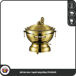 Nồi lẩu inox 1 người vàng đồng YPL304161
