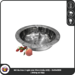 Nồi lẩu inox 2 ngăn size 33cm (mẫu A33) – 041040659 ( không có nắp)