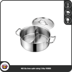 Nồi lẩu inox uyên ương 2 đáy 110655