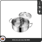 Nồi lẩu inox uyên ương 2 đáy 110656