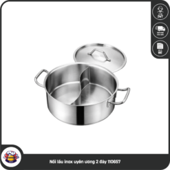 Nồi lẩu inox uyên ương 2 đáy 110657