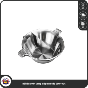 Nồi lẩu uyên ương 3 lớp cao cấp SSWYY34