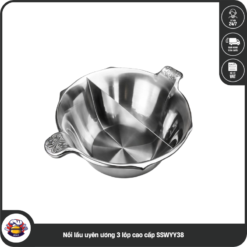 Nồi lẩu uyên ương 3 lớp cao cấp SSWYY38