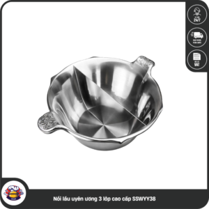 Nồi lẩu uyên ương 3 lớp cao cấp SSWYY38