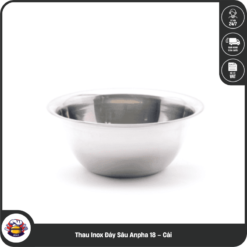 Thau Inox Đáy Sâu Anpha 18 – Cái
