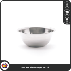 Thau Inox Đáy Sâu Anpha 27 – Cái
