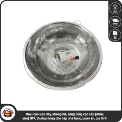 thau cạn inox dày, không hít, sáng bóng cao cấp [nhiều size] HTP, thường dùng cho bếp nhà hàng, quán ăn, gia đình