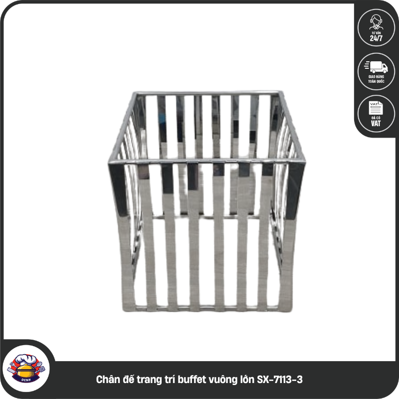Chân đế trang trí buffet vuông lớn SX-7113-3