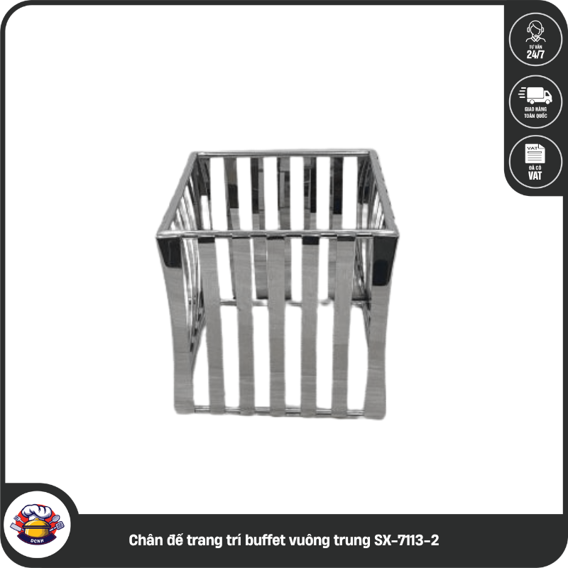 Chân đế trang trí buffet vuông trung SX-7113-2