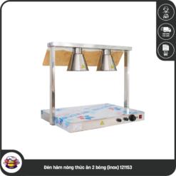 Đèn hâm nóng thức ăn 2 bóng (inox) 121153
