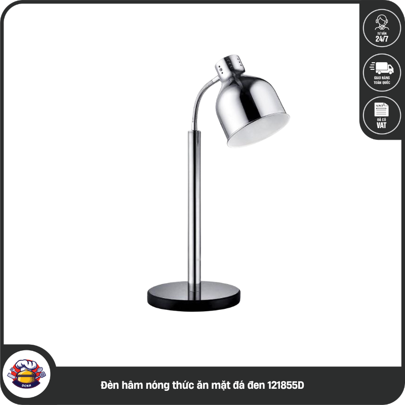 Đèn hâm nóng thức ăn mặt đá đen 121855D