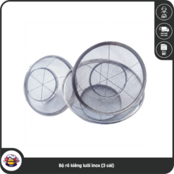Bộ rổ kiềng lưới inox (3 cái)