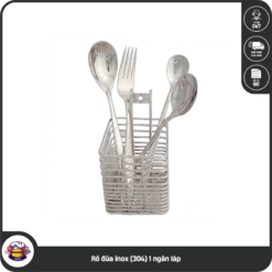 Rổ đũa inox (304) 1 ngăn láp