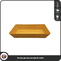 Rổ nhựa giả mây chữ nhật DC-P2204