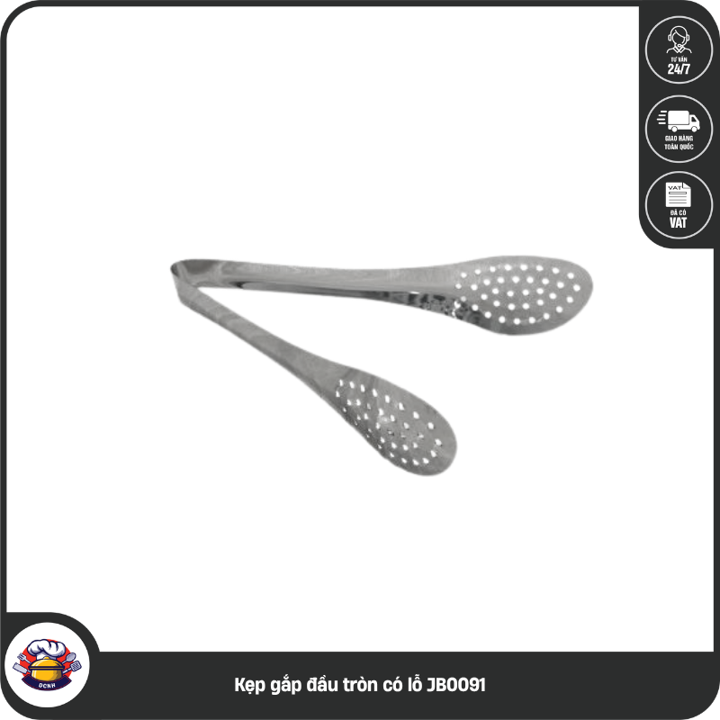 Kẹp gắp đầu tròn có lỗ JB0091