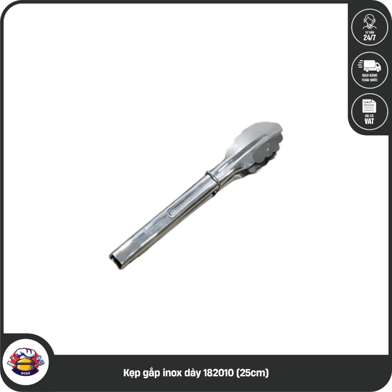 Kẹp gắp inox dày 182010 (25cm)