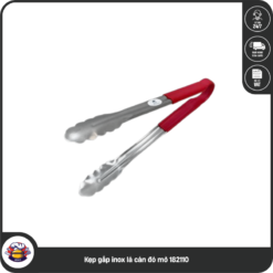 Kẹp gắp inox lá cán đỏ mờ 182110